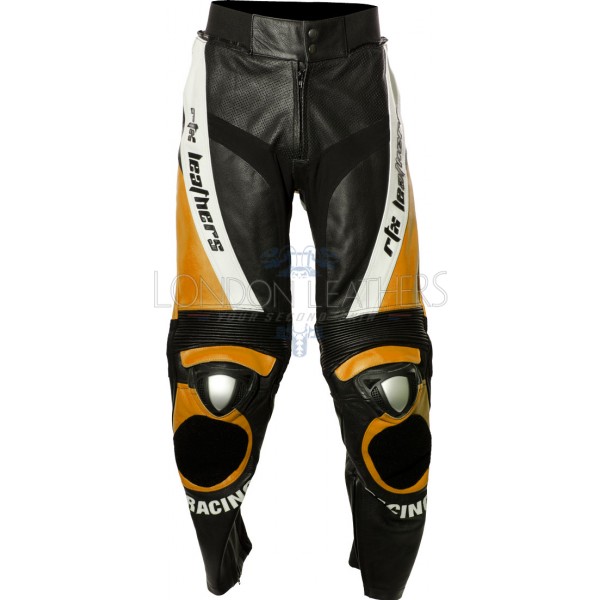 RTX ORANGE Aero Evo Leather Biker Trouser Pant